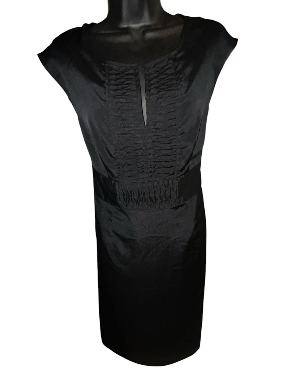 Mossimo Supply Co. Black Midi Dress with Tie-Waist